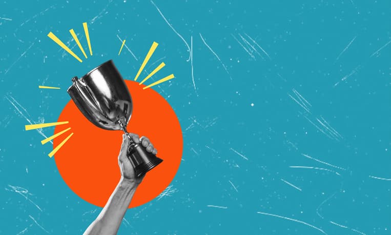 Illustration of a winning trophy